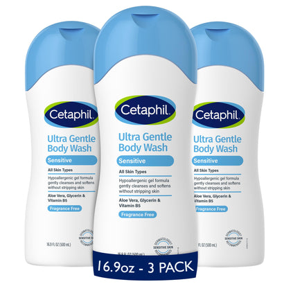 Gel douche Cetaphil Ultra Doux 500 ml, vue avant