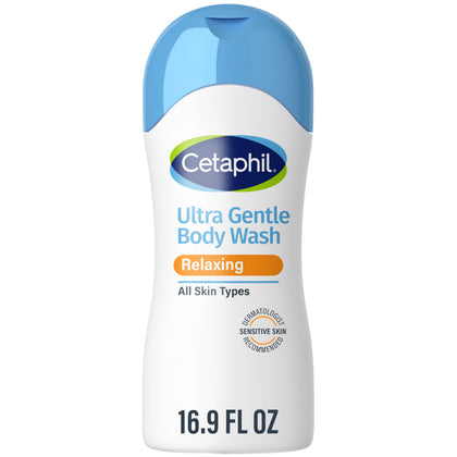 Gel douche Cetaphil Ultra Doux 500ml, vue avant avec étiquette