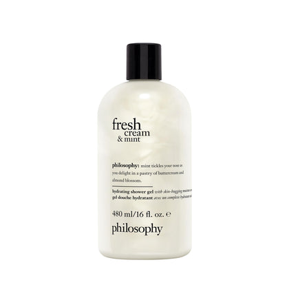 Gel douche crème fraîche et menthe philosophy 540g vue de face