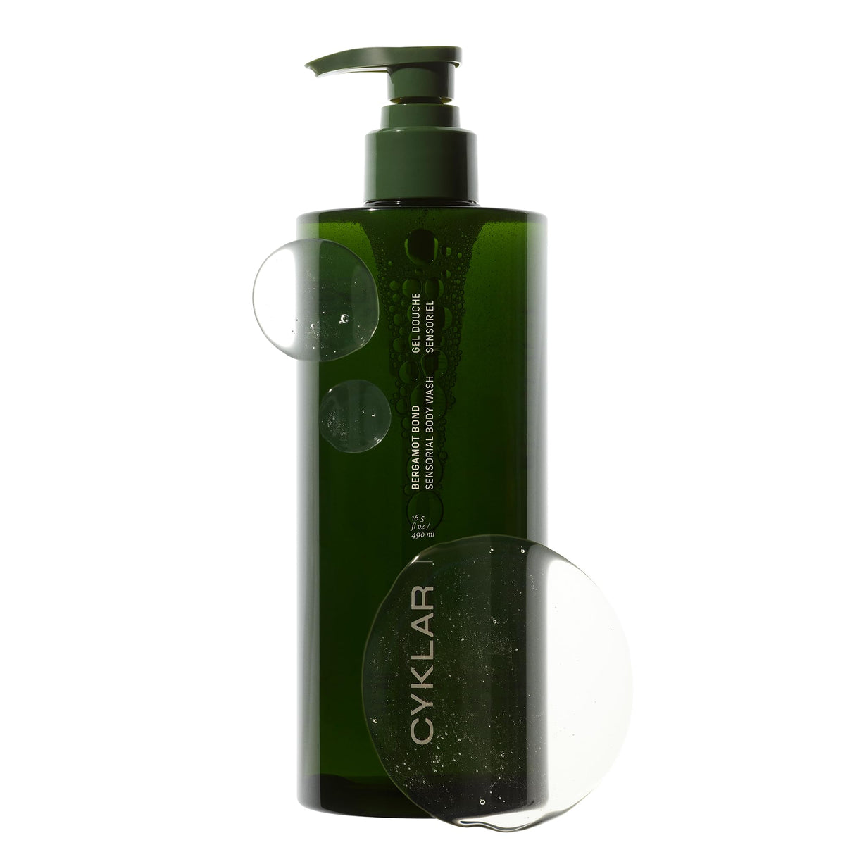 Gel douche CYKLAR multi-huiles à la bergamote, vue avant