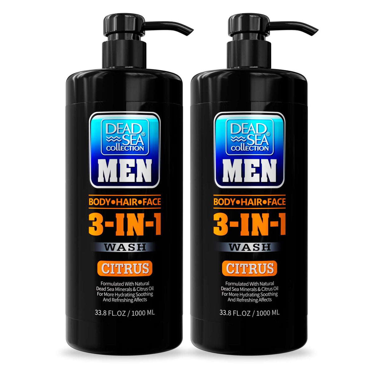 Gel douche Dead Sea Collection 3 en 1 Agrumes, flacon de 1 L