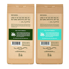Gel Douche Dr. Squatch 14 oz avec mousse sur la peau