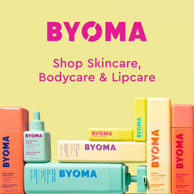 Gel douche éclaircissant BYOMA en utilisation dans la douche