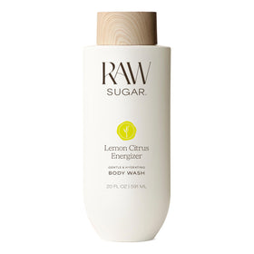 Gel douche énergisant au citron RAW SUGAR 20 Fl Oz vue avant