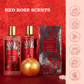 Gel douche et shampoing présents dans le panier cadeau