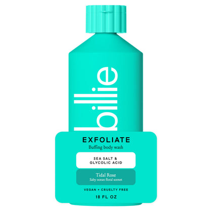 Gel douche exfoliant Billie 608g avec parfum rose marine