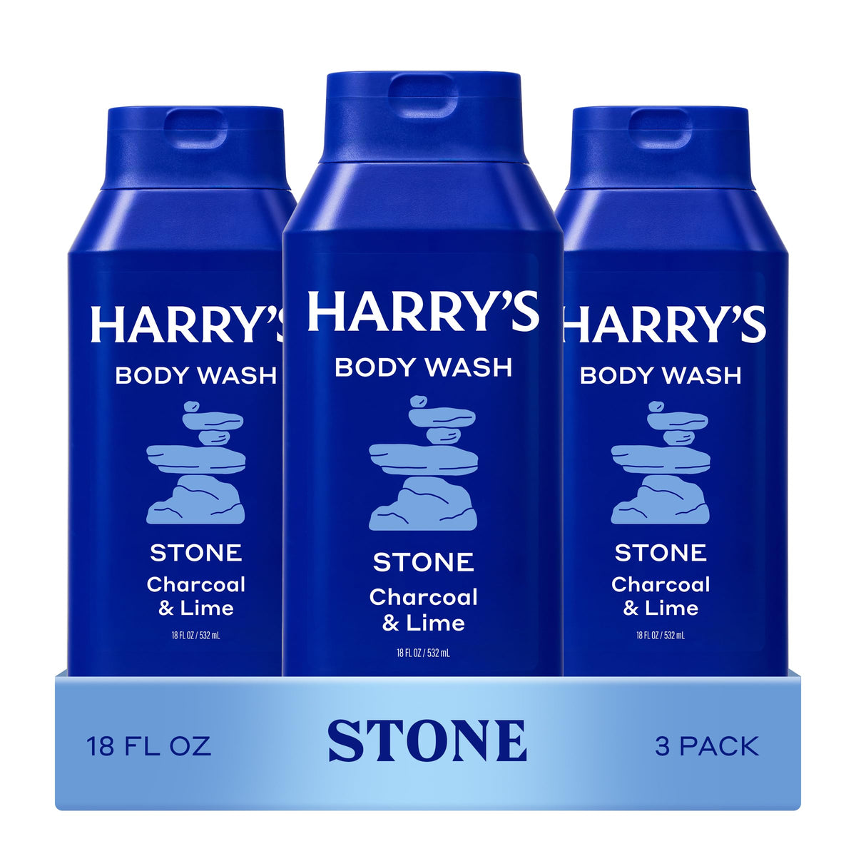 Gel douche Harry's pour hommes, pack de 3, 532 ml, vue de face