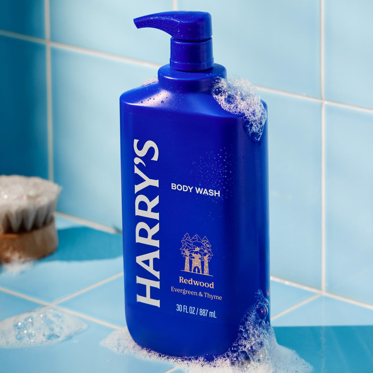 Gel douche Harry's Redwood 30 fl oz avec fond neutre