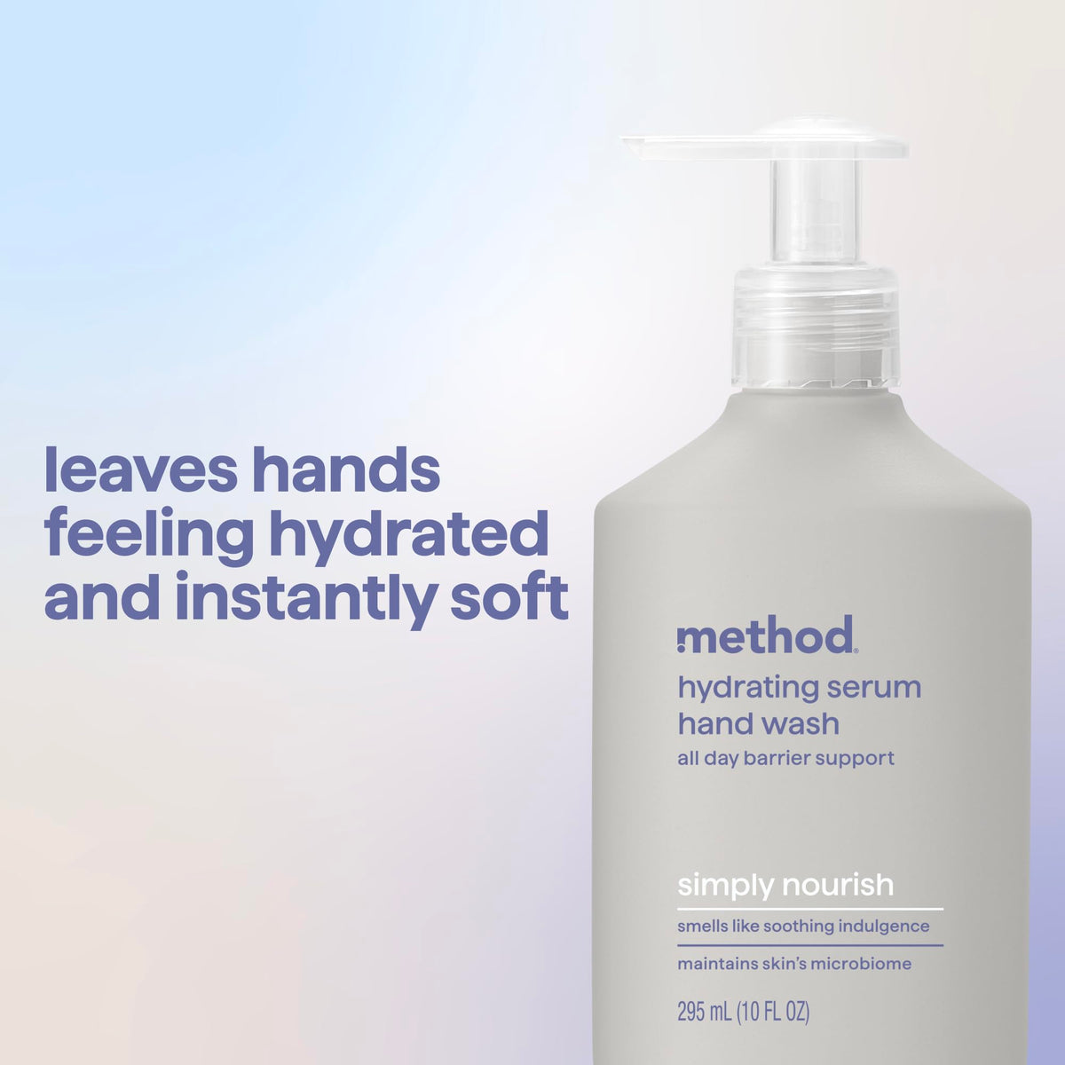 Gel douche hydratant Method sur un évier
