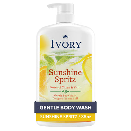Gel douche Ivory 1 L parfum Sunshine Spritz vue avant
