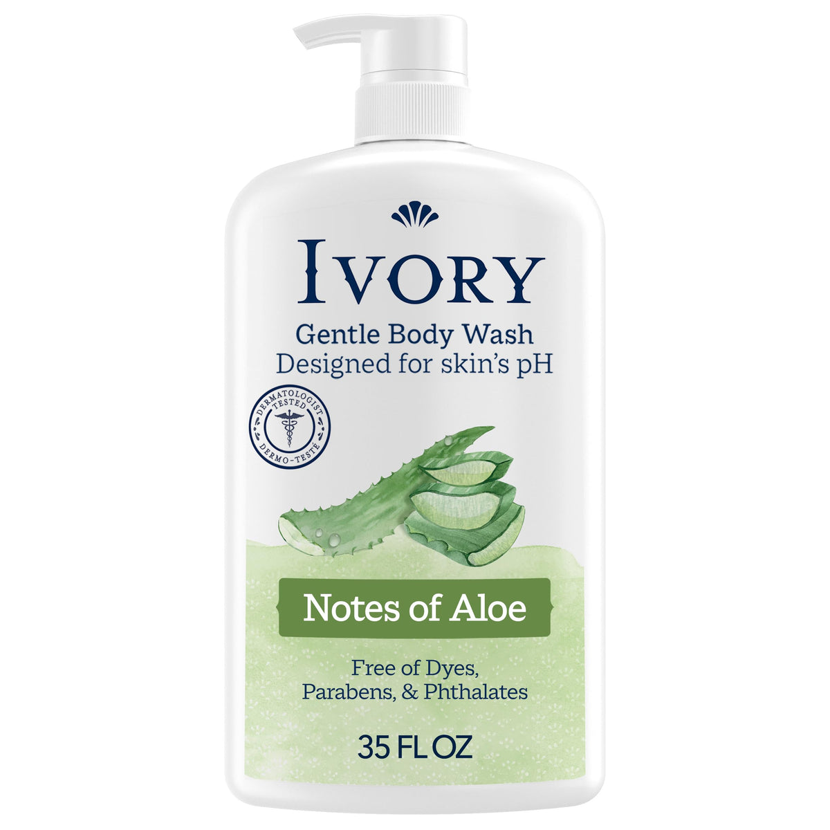 Gel douche Ivory 1L parfum aloe vera vue avant