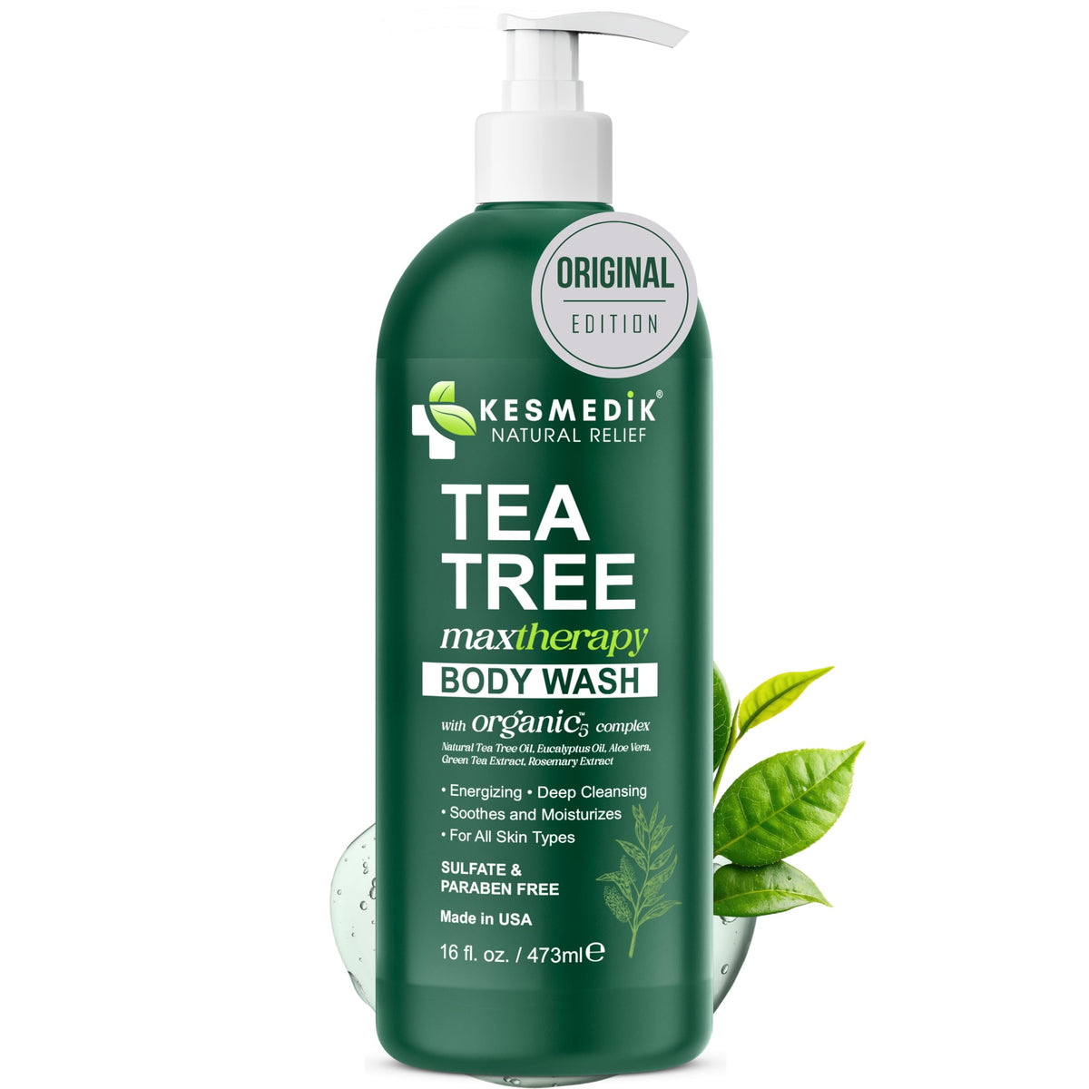 Gel Douche KESMEDIK 590g vue avant avec étiquette