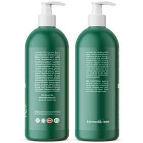 Gel Douche KESMEDIK à l'Arbre à Thé sur un fond neutre