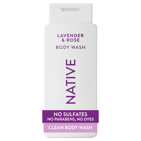 Gel douche Lavande & Rose 532ml vue avant avec bouchon