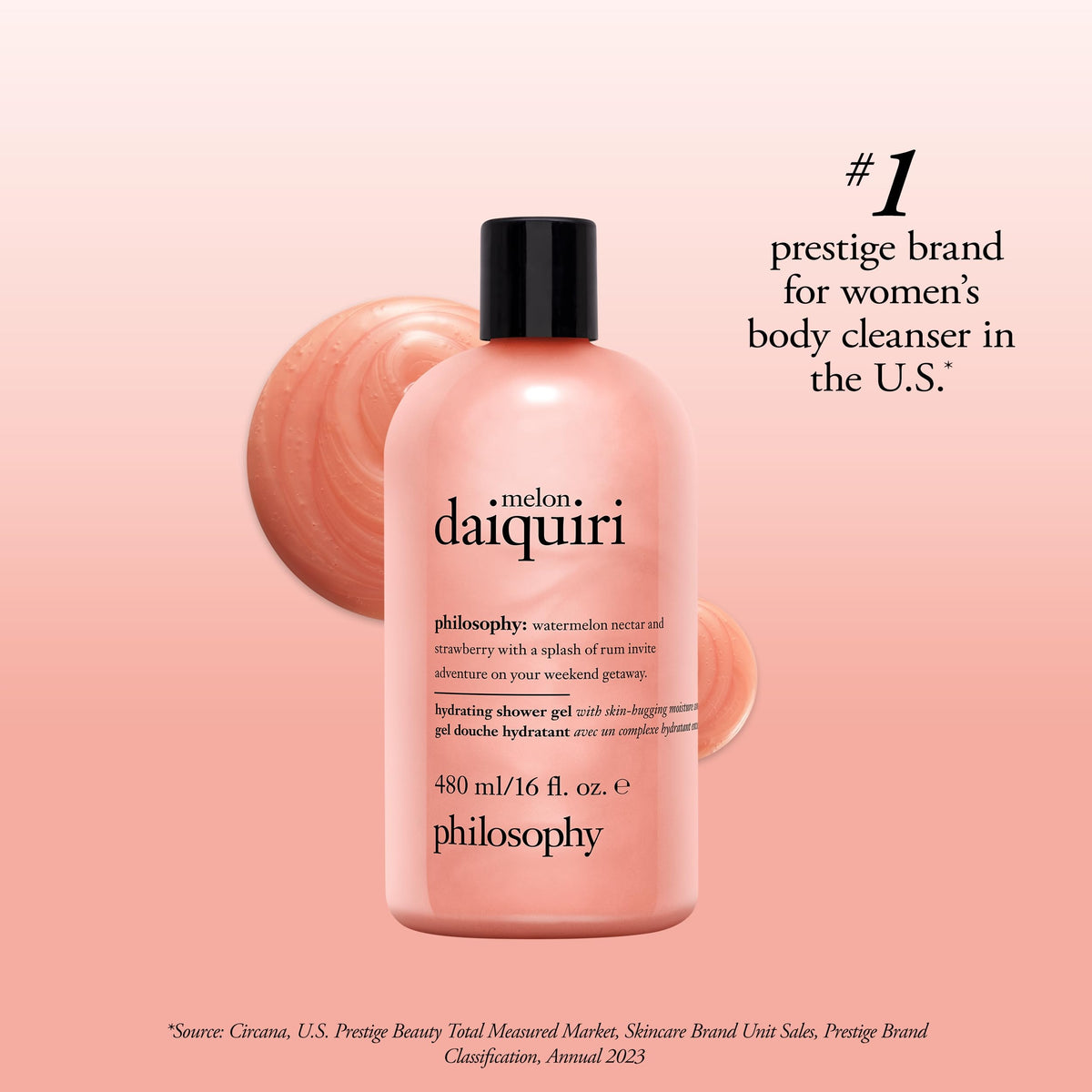 Gel douche Melon Daiquiri dans une salle de bain élégante