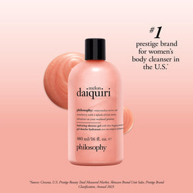 Gel douche Melon Daiquiri dans une salle de bain élégante