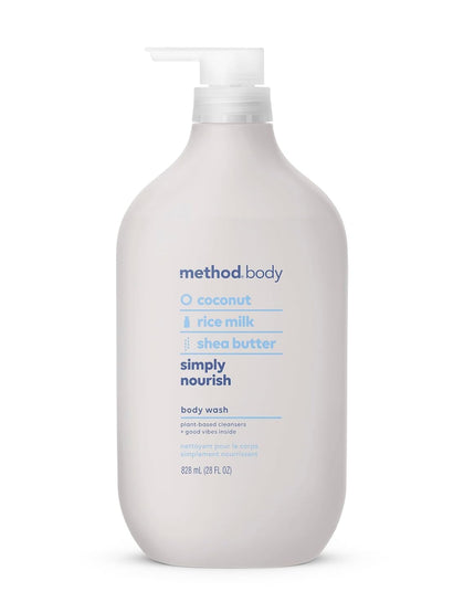 Gel douche Method 828 ml vue avant avec parfum coco