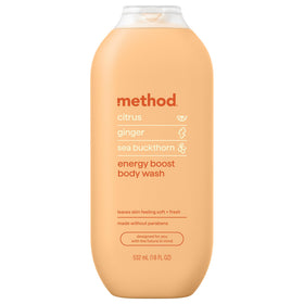 Gel douche Method Énergie 532 ml vue avant avec étiquette colorée