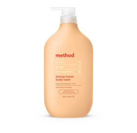 Gel douche Method Énergie 828 ml vue avant avec étiquette colorée
