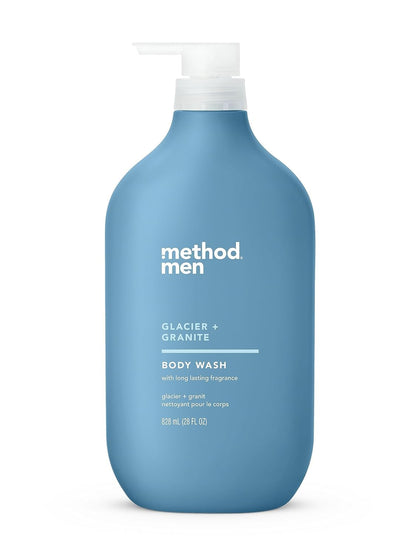 Gel douche Method Glacier et Granite 828 ml vue avant avec étiquette