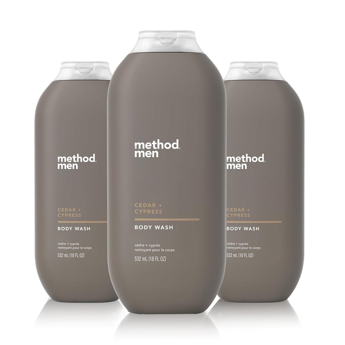 Gel douche Method Hommes Cèdre et Cyprès 532 ml vue avant
