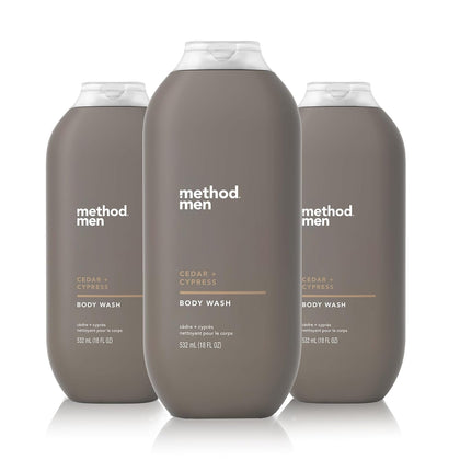Gel douche Method Hommes Cèdre et Cyprès 532 ml vue avant