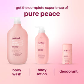 Gel douche Method Pure Peace avec gouttes d'eau