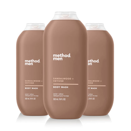 Gel douche Method Santal et Vétiver 532 ml, vue avant