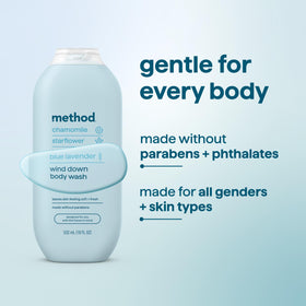 Gel douche Method Wind Down 532 ml avec gouttes d'eau