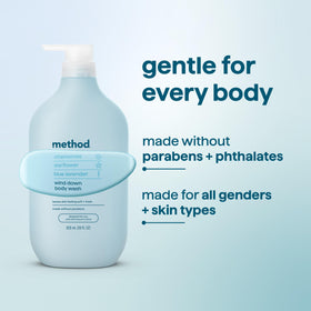 Gel douche Method Wind Down et ses notes de parfum relaxant