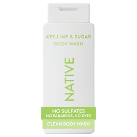 Gel douche Native 18 oz parfum Lime Clé & Sucre vue de face