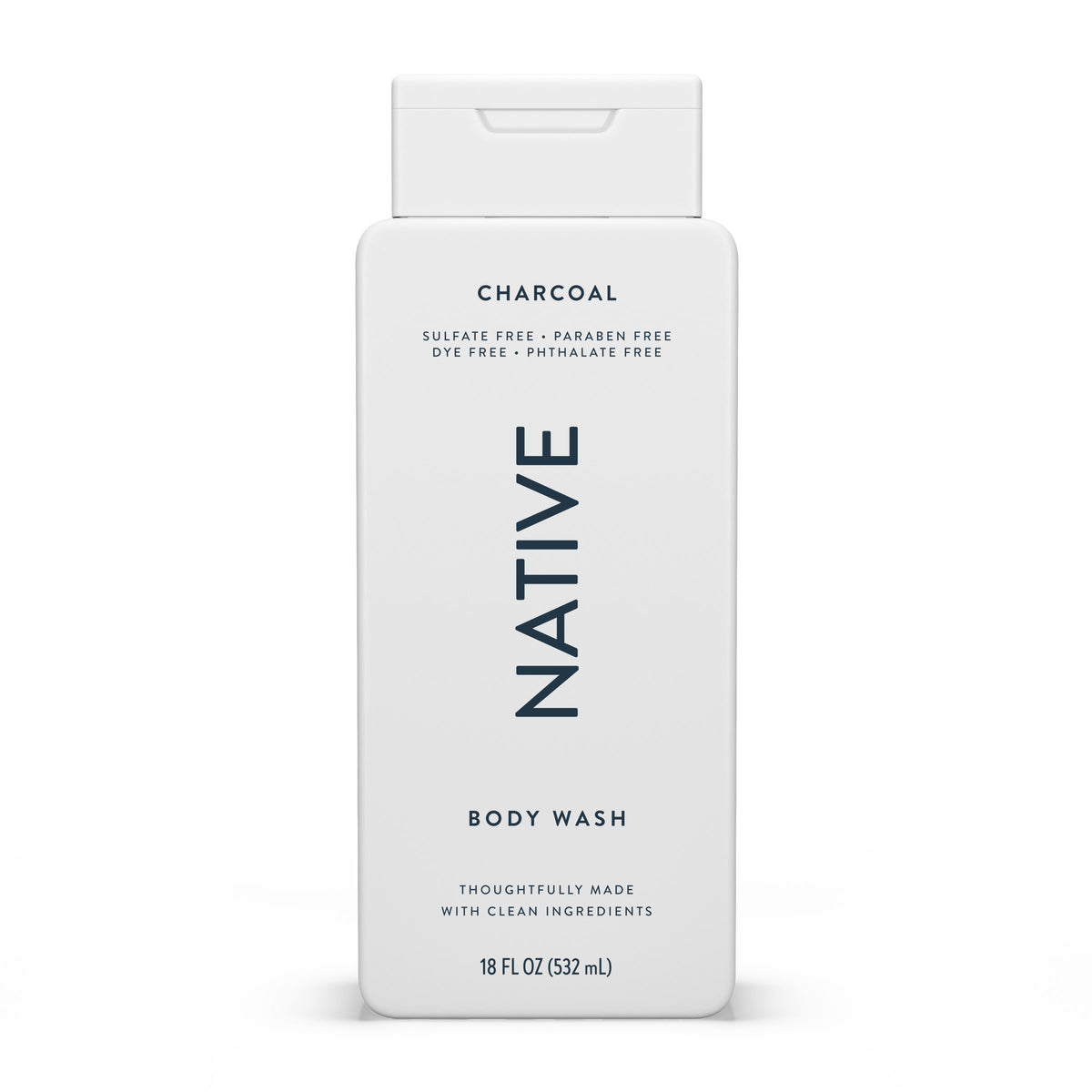 Gel douche Native 530g avec ingrédients naturels, vue avant