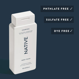 Gel douche Native 530g sur un fond de plage