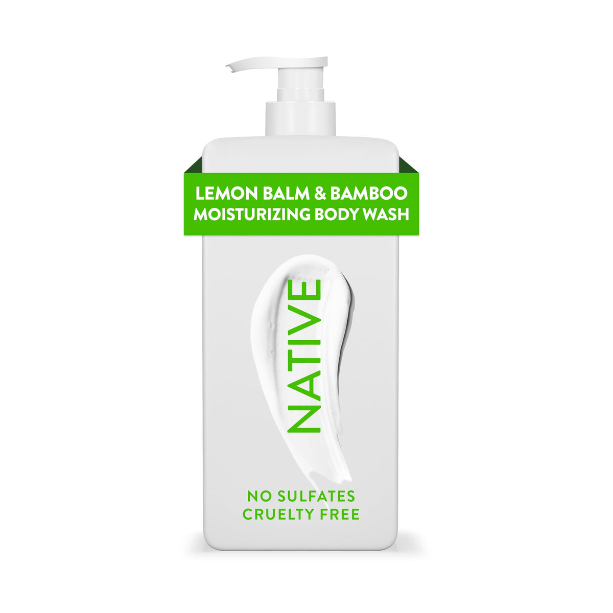 Gel douche Native 600g vue avant avec pompe