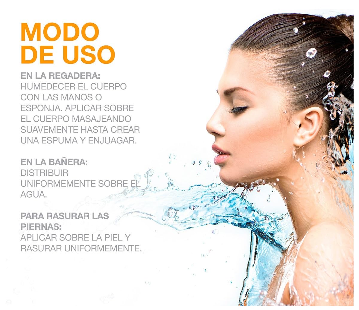 Gel douche Neutrogena Rainbath sur un gant de douche