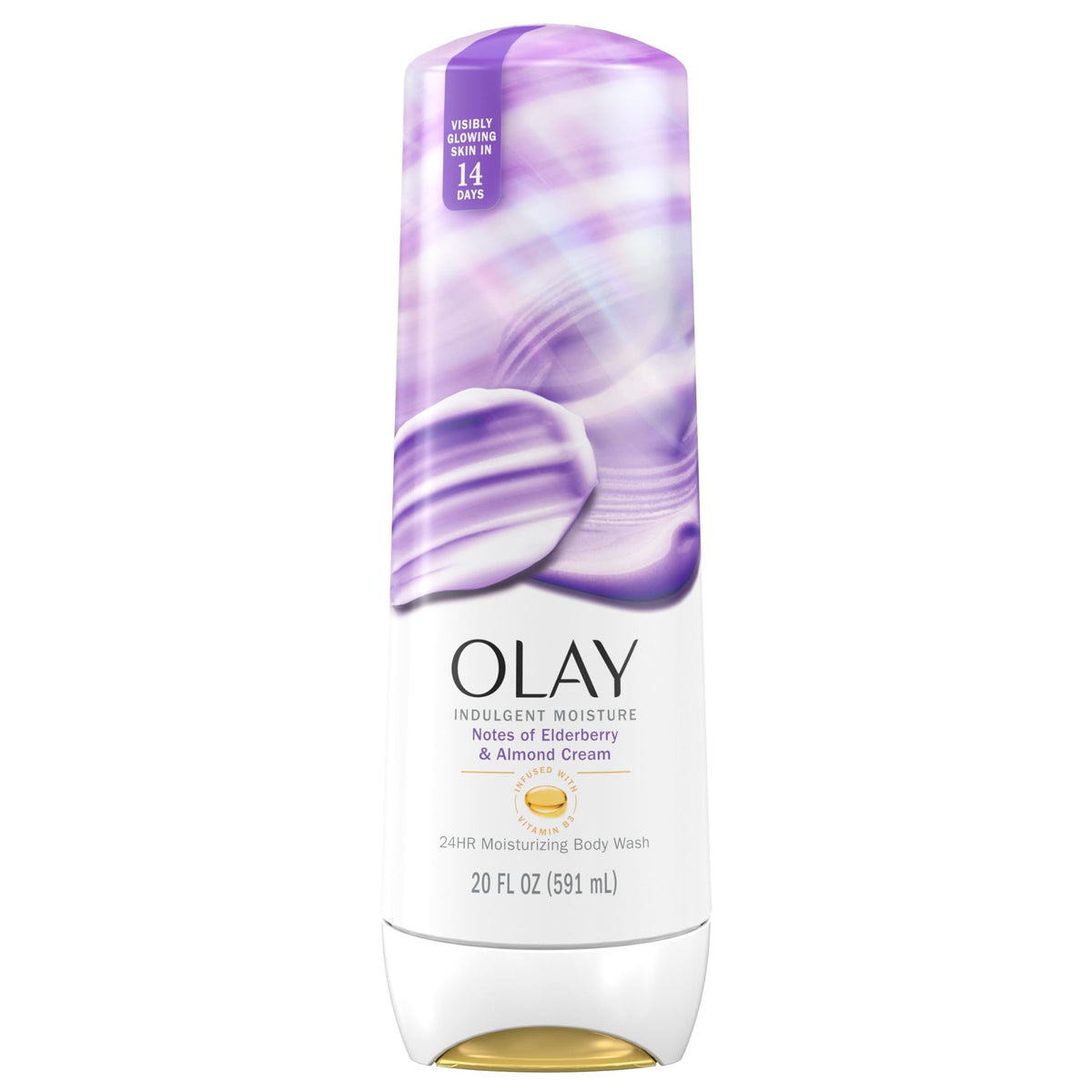 Gel douche Olay 650g avec parfum d'hibiscus et crème d'amande