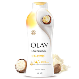 Gel douche Olay Ultra Hydratant 24h au beurre de karité, vue avant