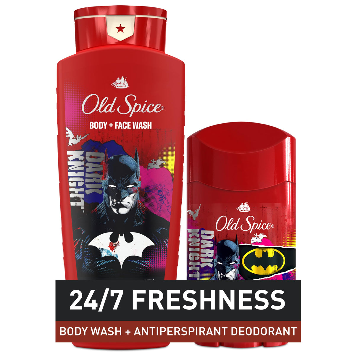 Gel Douche Old Spice Batman avec parfum de nuit