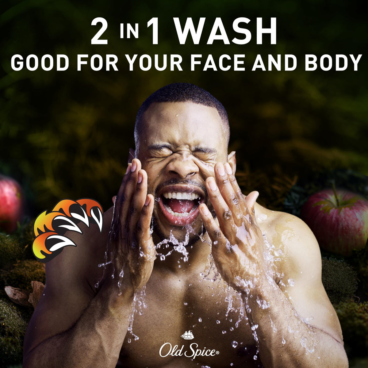 Gel douche Old Spice Bearglove 33,4 cl avec mousse