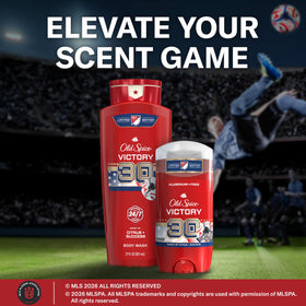 Gel Douche Old Spice MLS Victory avec des accessoires de douche