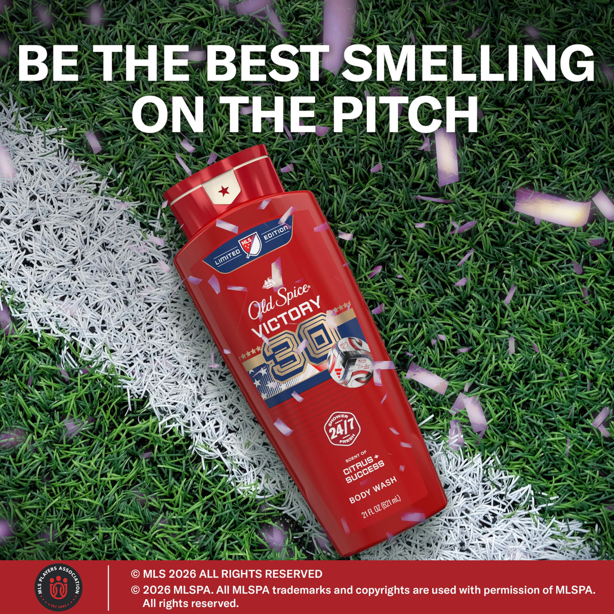 Gel Douche Old Spice MLS Victory en action sous la douche