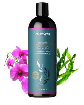 Gel douche prébiotique à l'orchidée Aleavia 499g vue avant
