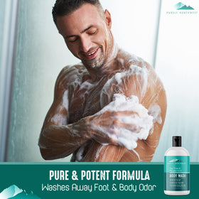 Gel Douche Purely Northwest au Tea Tree 290g avec bouchon ouvert