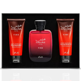 Gel douche RASASI Hawas Fire 100ml avec emballage.