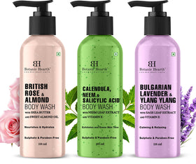 Gel douche Relax & Renew de Botanic Hearth 4 fl oz packaging avant