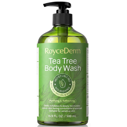 Gel douche Roycederm au thé vert 500 ml vue de face