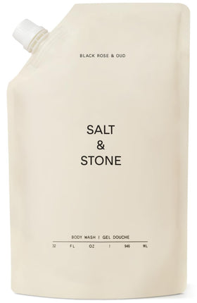 Gel douche Salt & Stone 32 fl oz, parfum rose noire et oud, vue avant