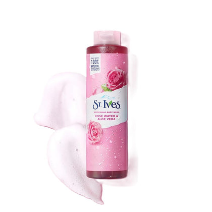 Gel douche St. Ives à la rose et aloe vera, vue avant
