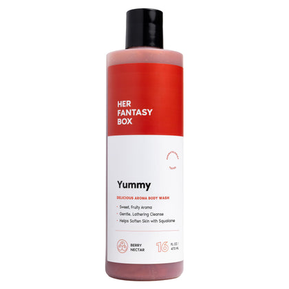 Gel douche Yummy de Her Fantasy Box 540g vue de face