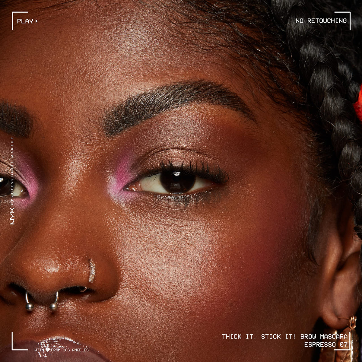 Gel Épaississant pour Sourcils NYX avec applicateur, couleur Espresso